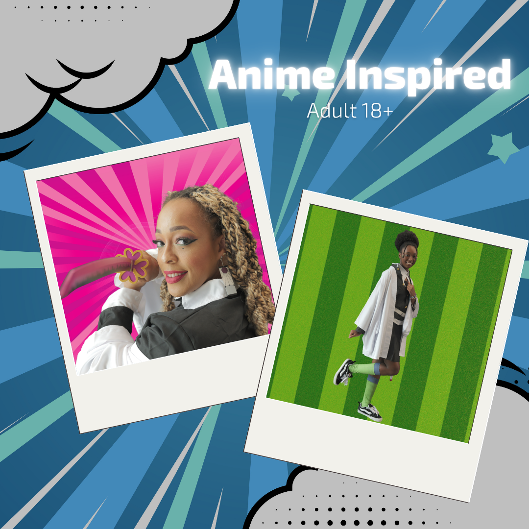 Cosplay category: Anime Inspired, adults 18 and up