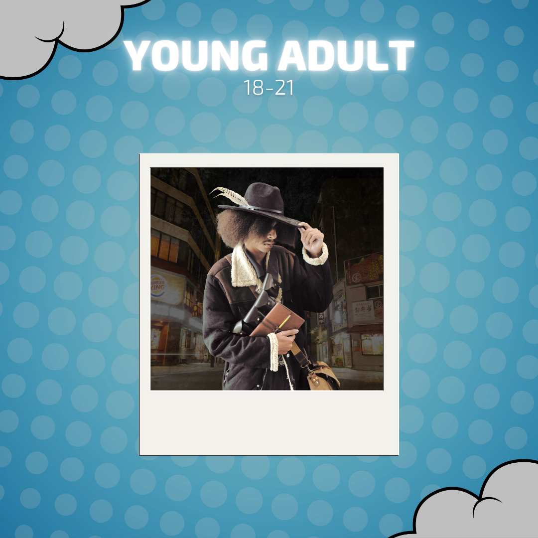 Cosplay category: Young Adult, ages 18 to 21